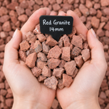 Red Granite Chippings - Dandy's Topsoil & Landscape Supplies