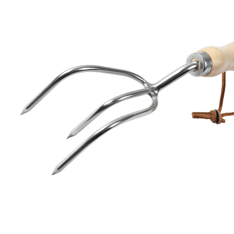 RHS Endorsed Stainless Steel Claw Cultivator by Burgon & Ball - Dandys Landscape Supplies