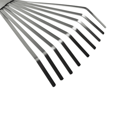 RHS Endorsed Stainless Steel Shrub Rake by Burgon & Ball - Dandys Landscape Supplies