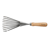 RHS Endorsed Stainless Steel Shrub Rake by Burgon & Ball - Dandys Landscape Supplies