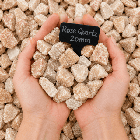 Rose Quartz Chippings Bulk Bag - Dandys Landscape Supplies