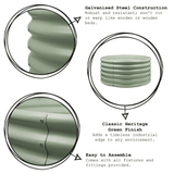 Round Galvanised Steel Raised Garden Bed - Dandys Landscape Supplies