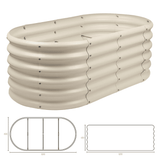 Rounded Galvanised Steel Raised Garden Bed - Dandys Landscape Supplies