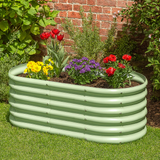 Rounded Galvanised Steel Raised Garden Bed - Dandys Landscape Supplies