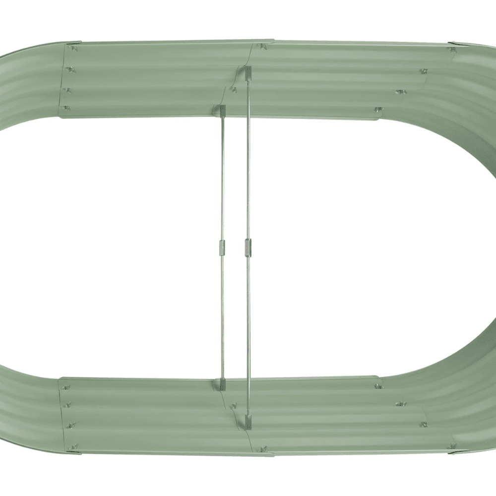 Rounded Galvanised Steel Raised Garden Bed - Dandys Landscape Supplies