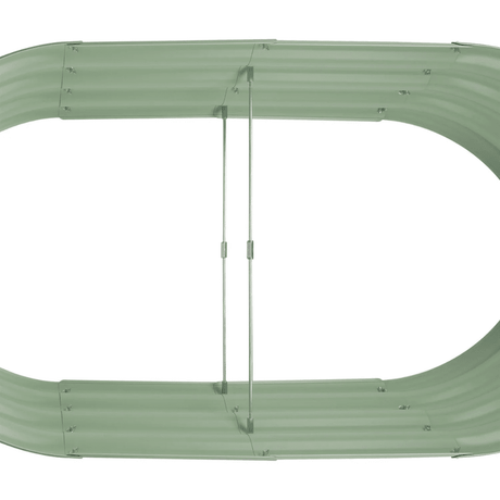 Rounded Galvanised Steel Raised Garden Bed - Dandys Landscape Supplies