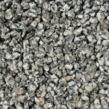 Silver Grey Granite Gravel Chippings - Dandys Landscape Supplies