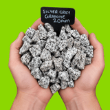 Silver Grey Granite Gravel Chippings - Dandys Landscape Supplies