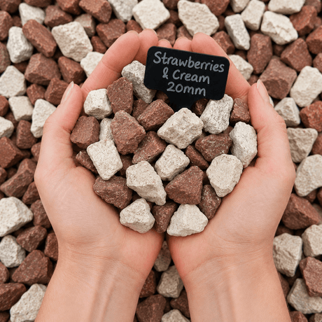 Strawberries and Cream Gravel Bulk Bag | Dandys 