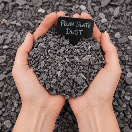 Welsh Plum Crushed Slate Chippings 10mm to dust - Dandy's Topsoil & Landscape Supplies