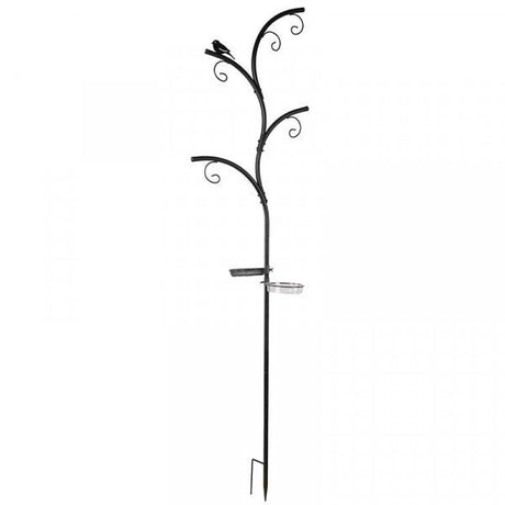 Wild Wings Bird Dining Station, Contemporary Garden Feeding Station with Tray and Water Dish, 240cm Tall - Dandys Landscape Supplies
