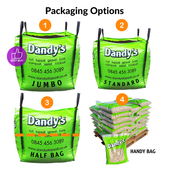 Dandy's Bulk Bags and small bags options 