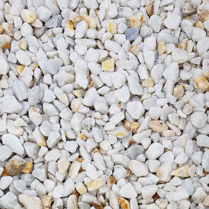 Merle Chipins Polar White Marble Chippings | Dandy's Topsoil & Landscape Supplies